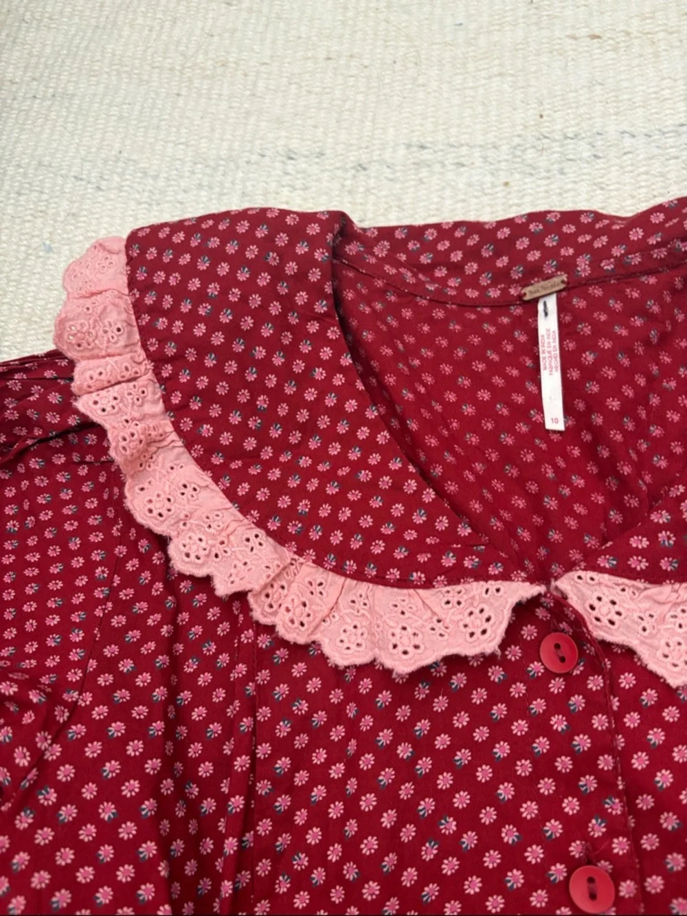 New Free People Prairie style mini dress - Picture 3 of 9